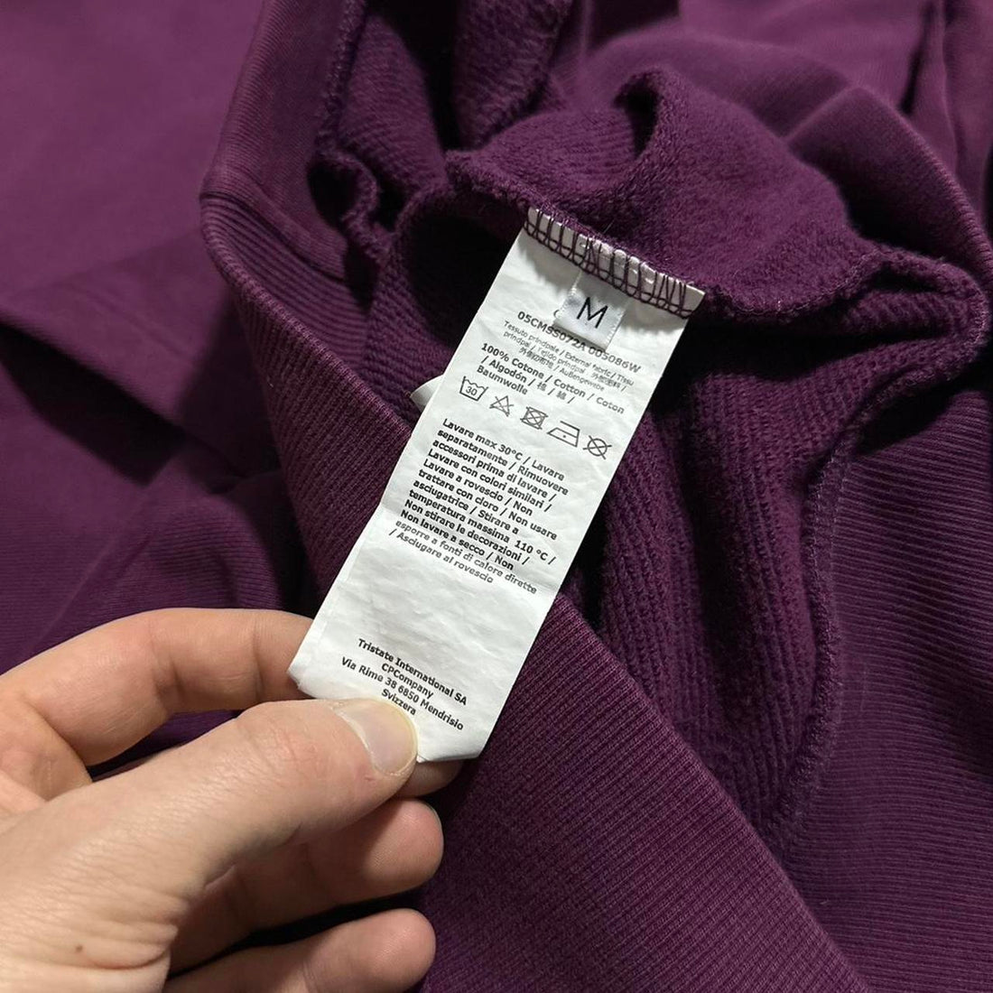 CP Company Purple Full Zip Goggle Hoodie