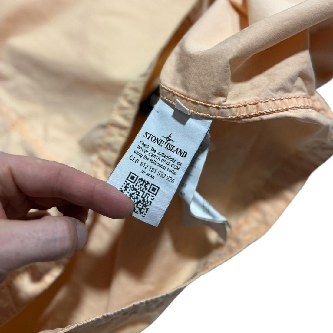 Stone Island Peach Canvas Overshirt