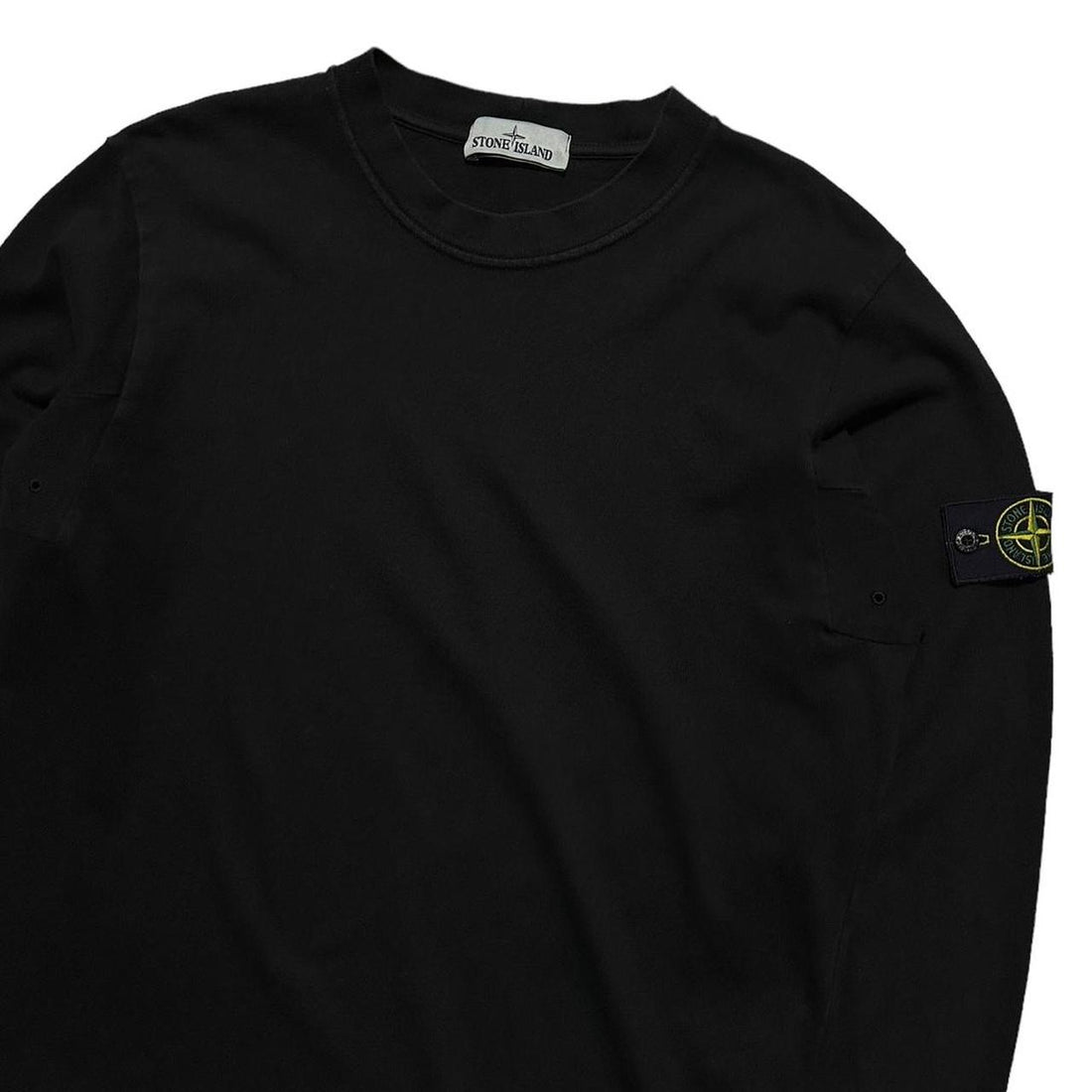 Stone Island Black Thin Pullover Crewneck
