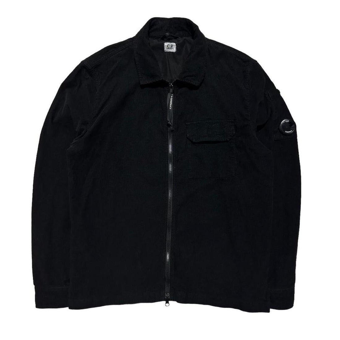 CP Company Black Thin Corduroy Shirt