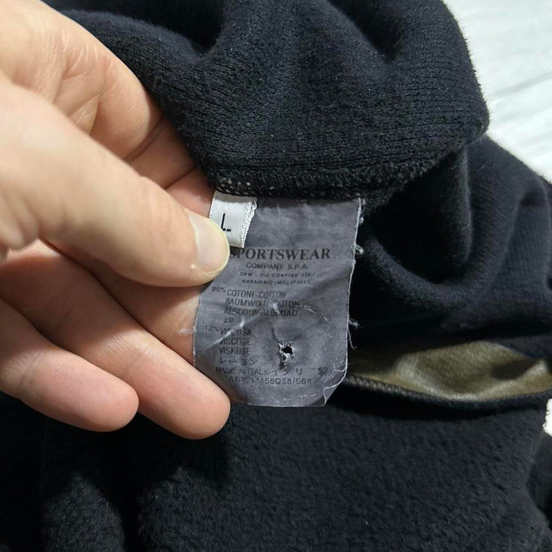 Stone Island Black Quarter Button Up Pullover
