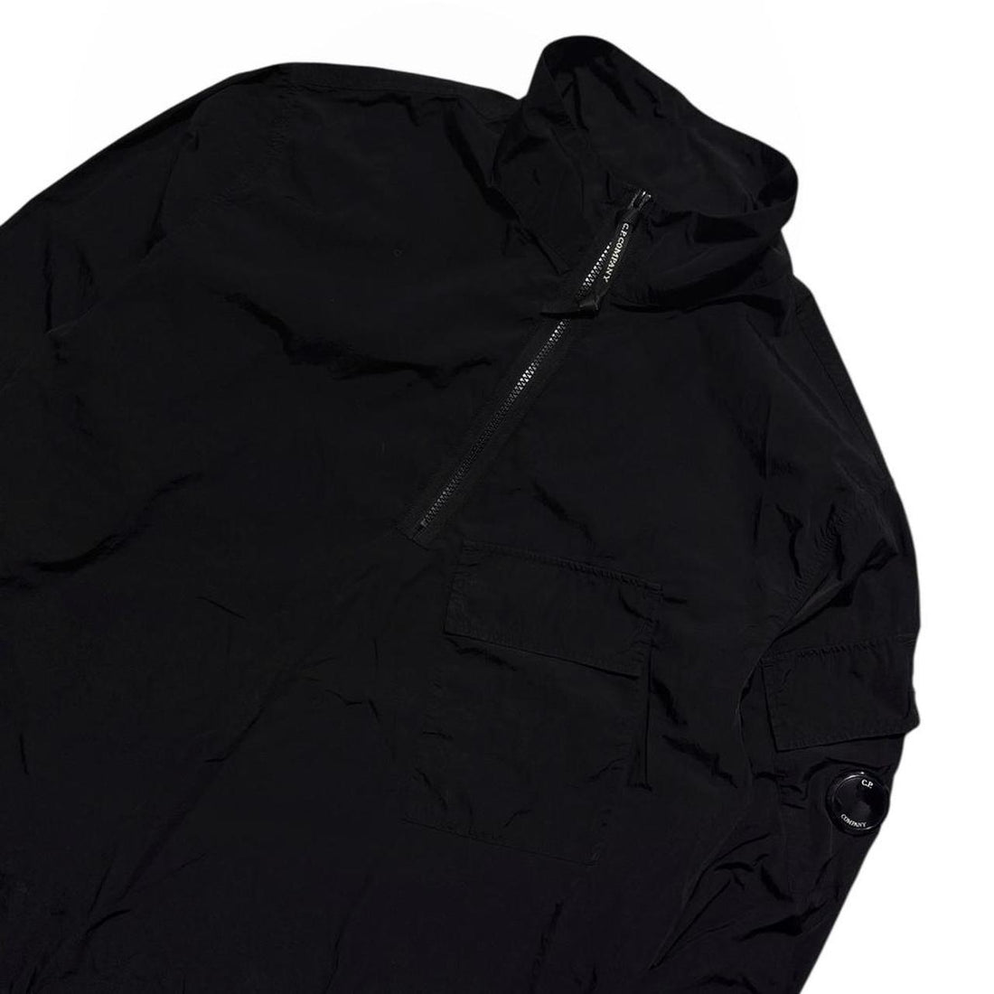 CP Company Black Nylon Pullover Jacket