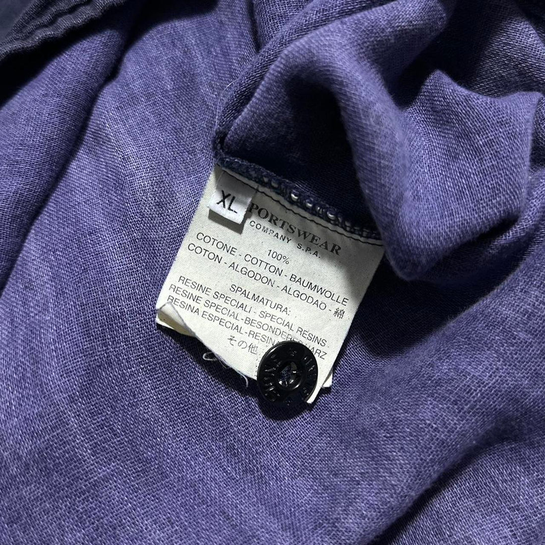 Stone Island 1999 Quarter Zip Cotton Jacket