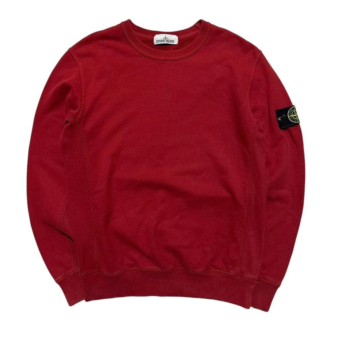 Stone Island Red Pullover Crewneck