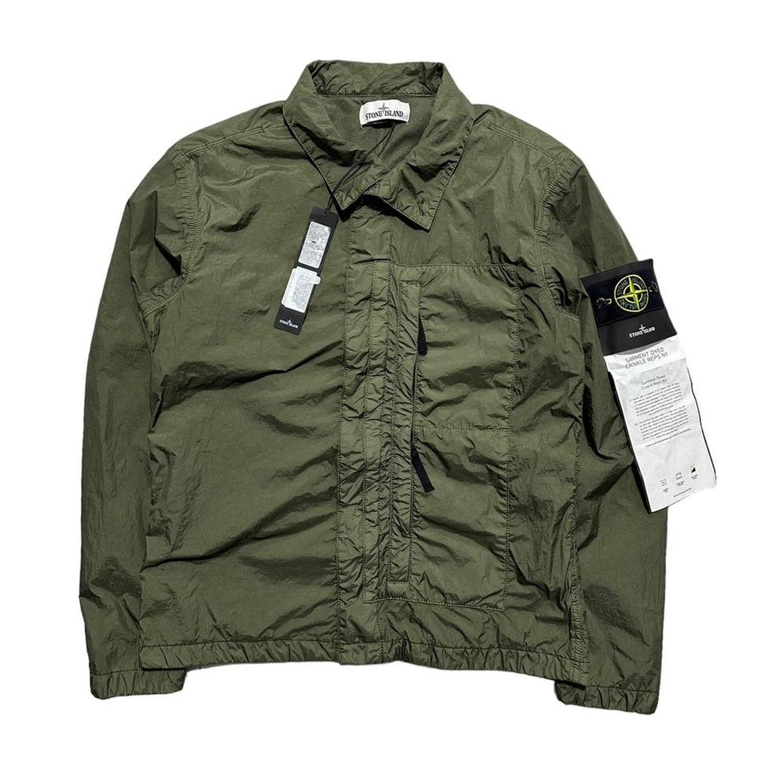 Stone Island Garment Dyed Crinkle Reps Overshirt
