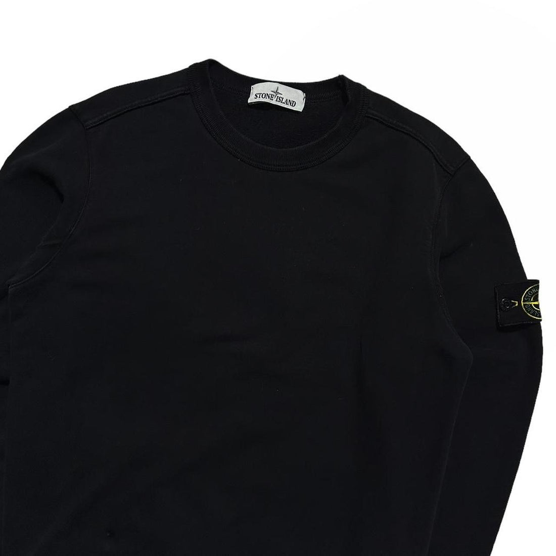 Stone Island Black Pullover Crewneck