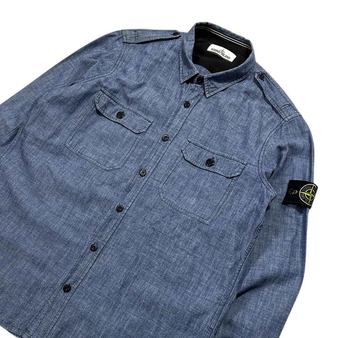 Stone Island Denim Chambray Shirt