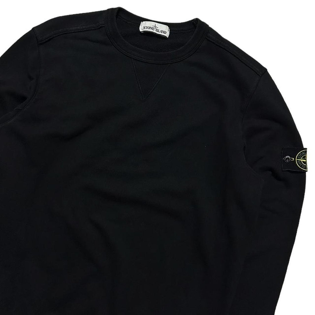 Stone Island Black Pullover Crewneck