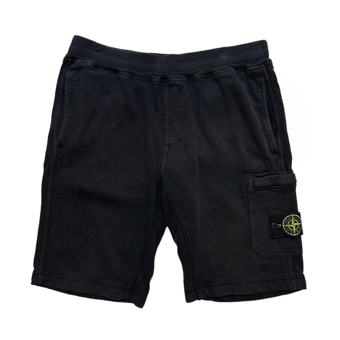 Stone Island Black Cotton Shorts