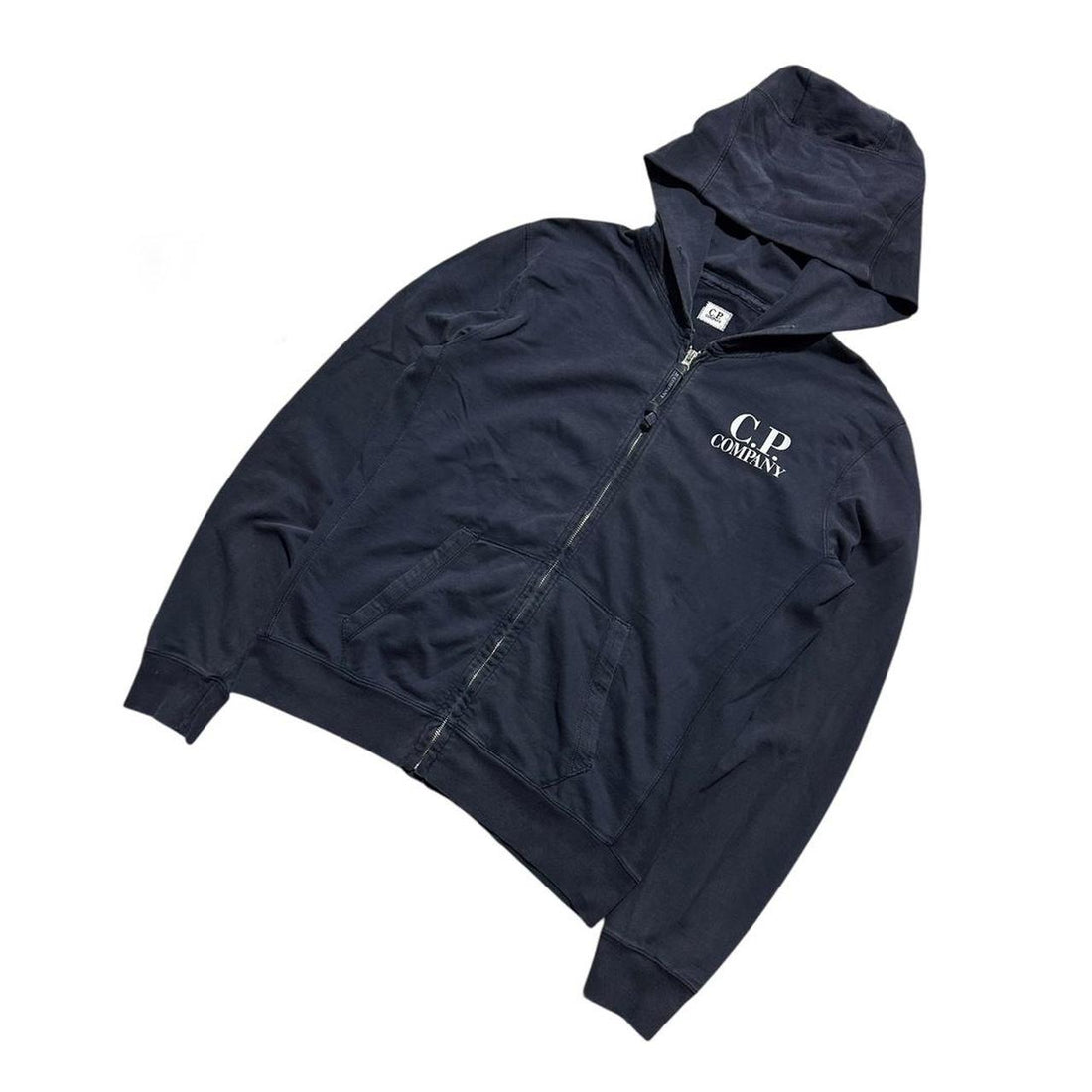 CP Company Blue Zip Up Hoodie