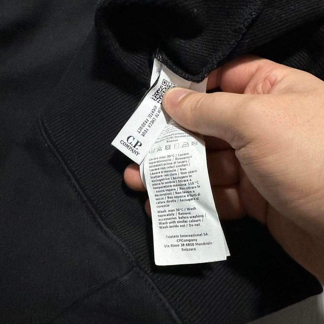 CP Company Black Pullover Crewneck