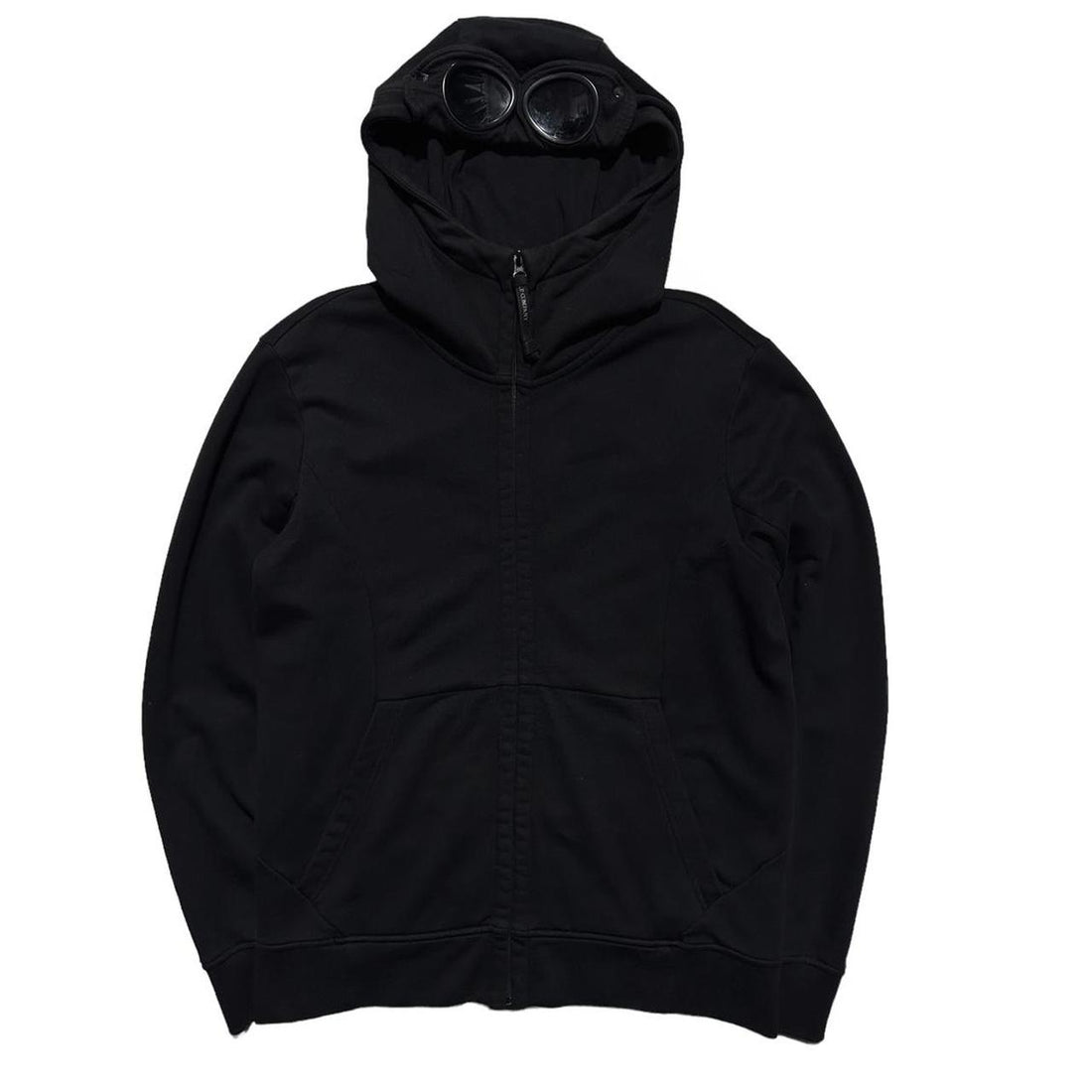 CP Company Black Full Zip Goggle Hoodie