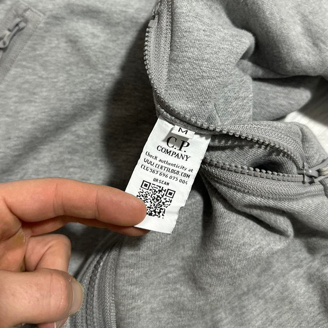 CP Company Grey Goggle Hoodie