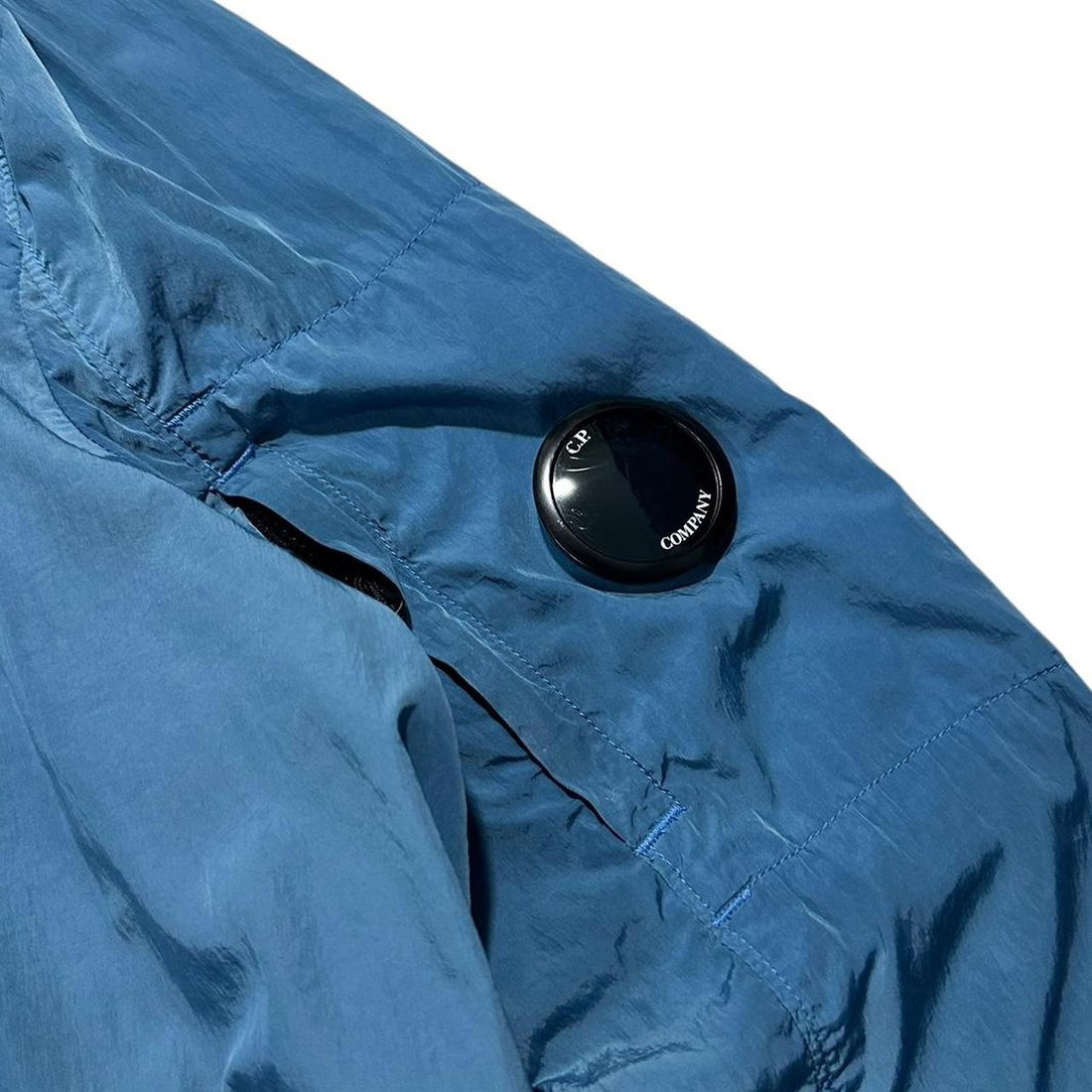 CP Company Nylon Blue Goggle Jacket