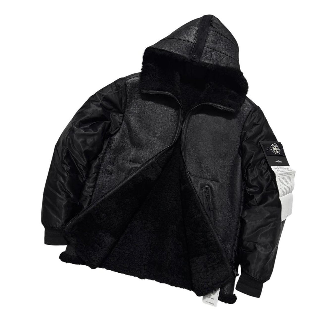 Stone Island Sheepskin Leather Reversible Jacket