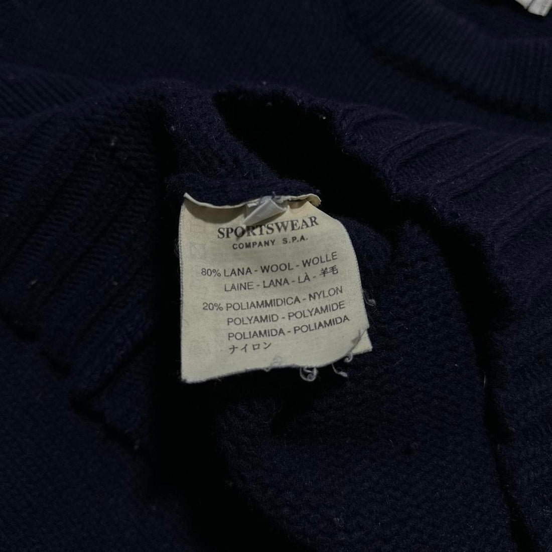 Stone Island 1999 Navy Pullover Jumper