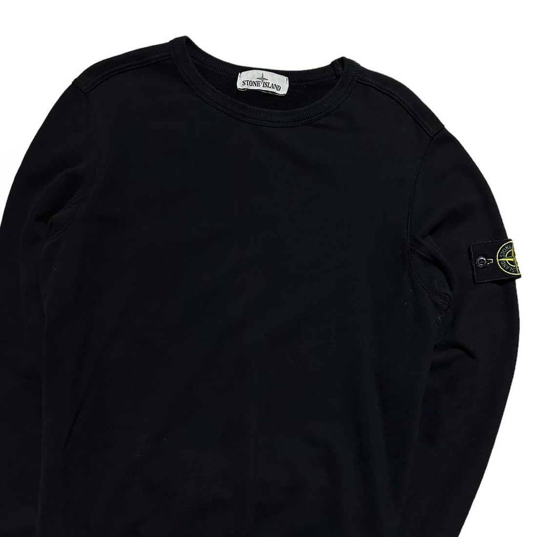 Stone Island Black Pullover Crewneck