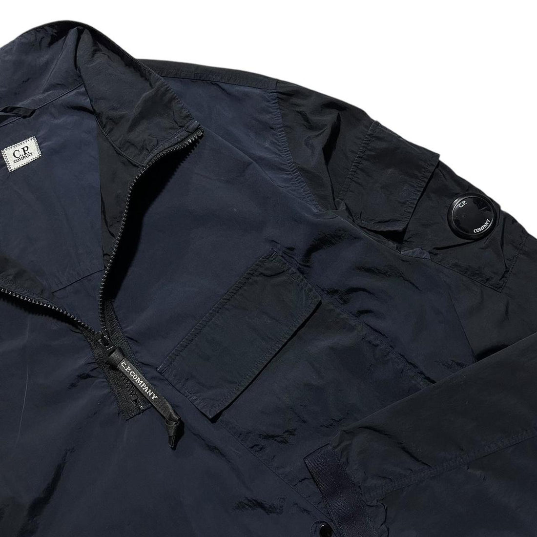 CP Company Navy Nylon Pullover Jacket