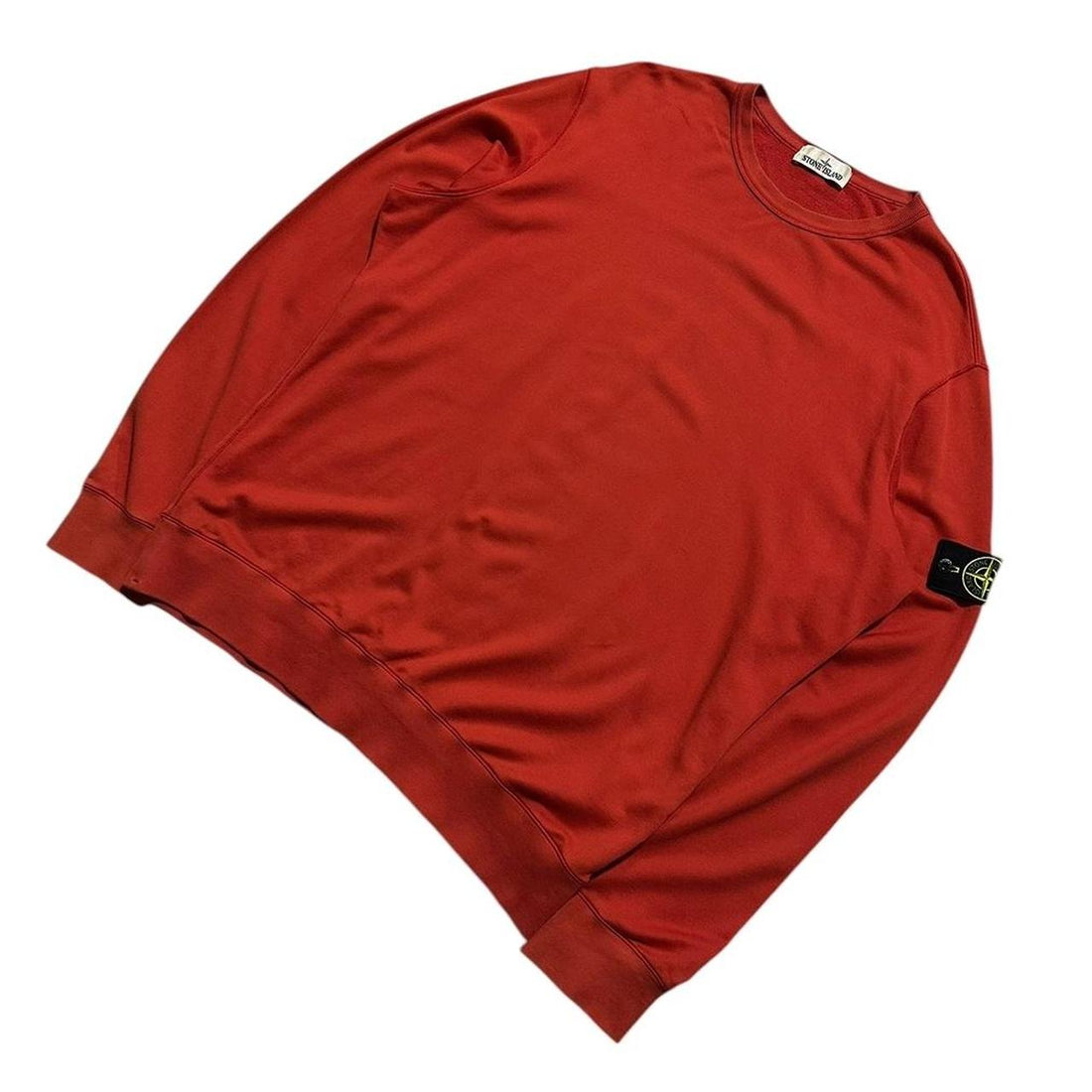 Stone Island Red Pullover Crewneck