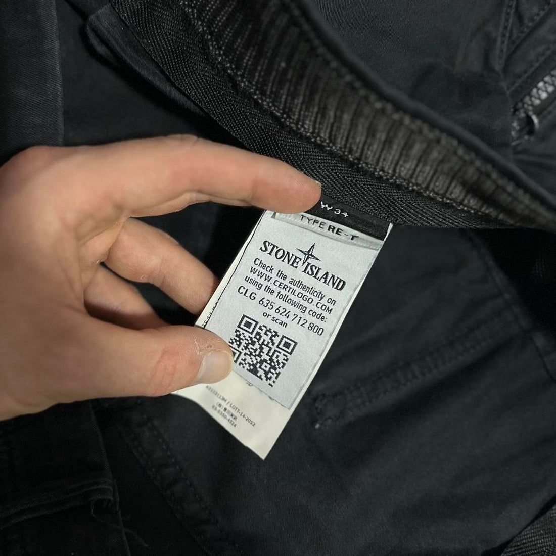 Stone Island Black Combat Cargos