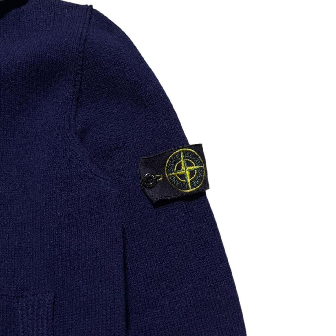 Stone Island Wool Full Zip Hoodie