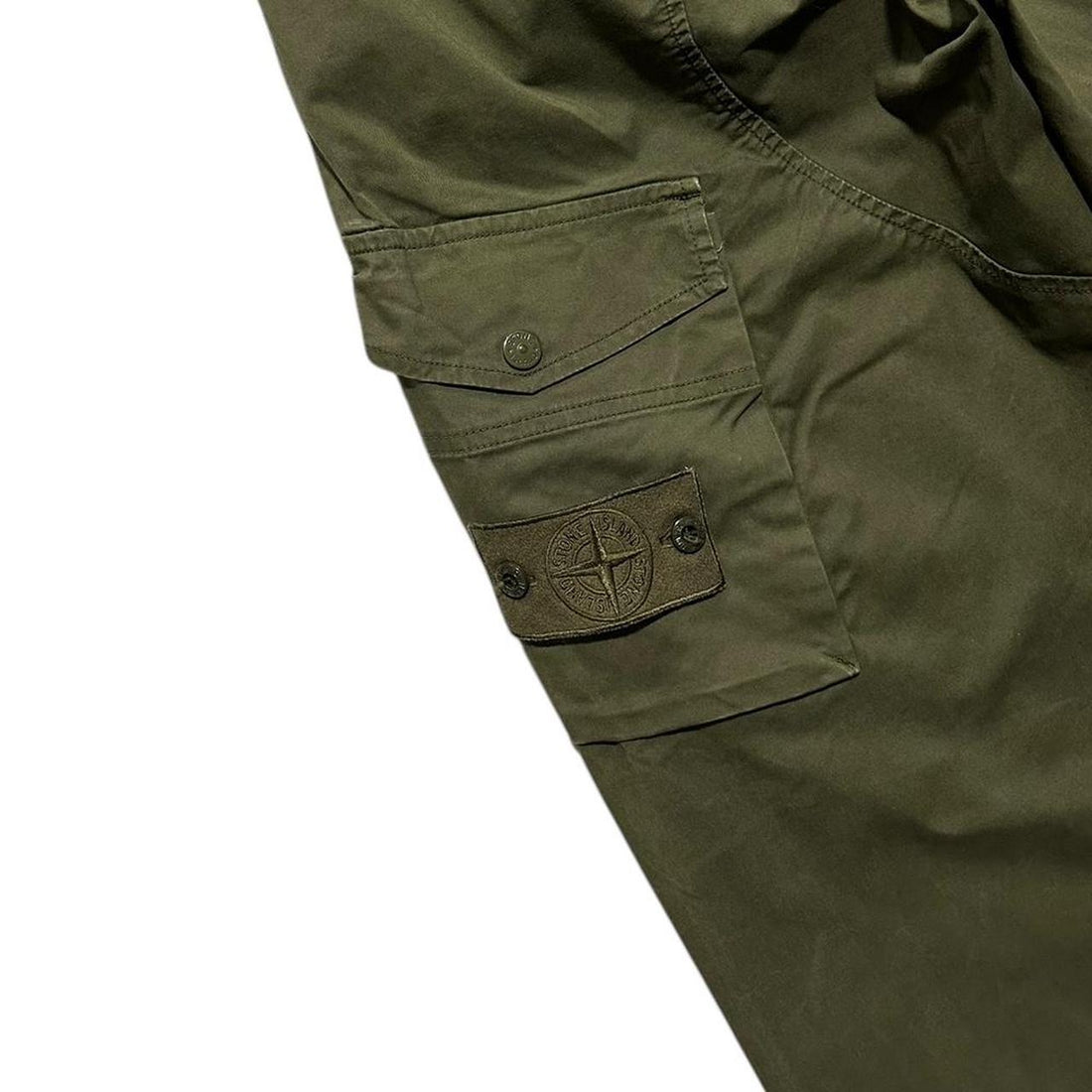 Stone Island Green Ghost Cargo Bottoms