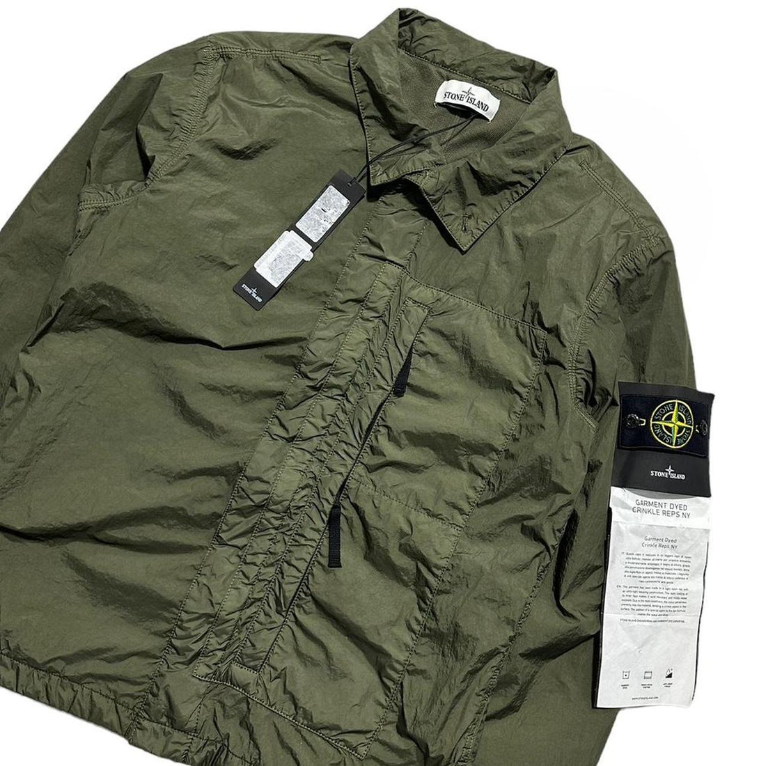 Stone Island Garment Dyed Crinkle Reps Overshirt