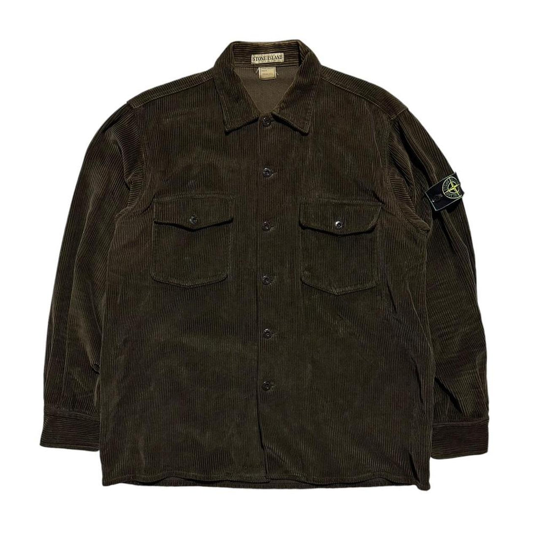Stone Island Brown Heavy Corduroy Shirt