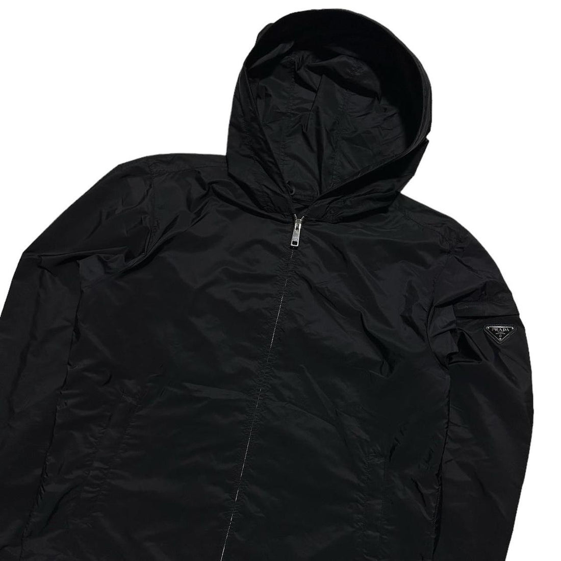 Prada Black Nylon Winbreaker Jacket