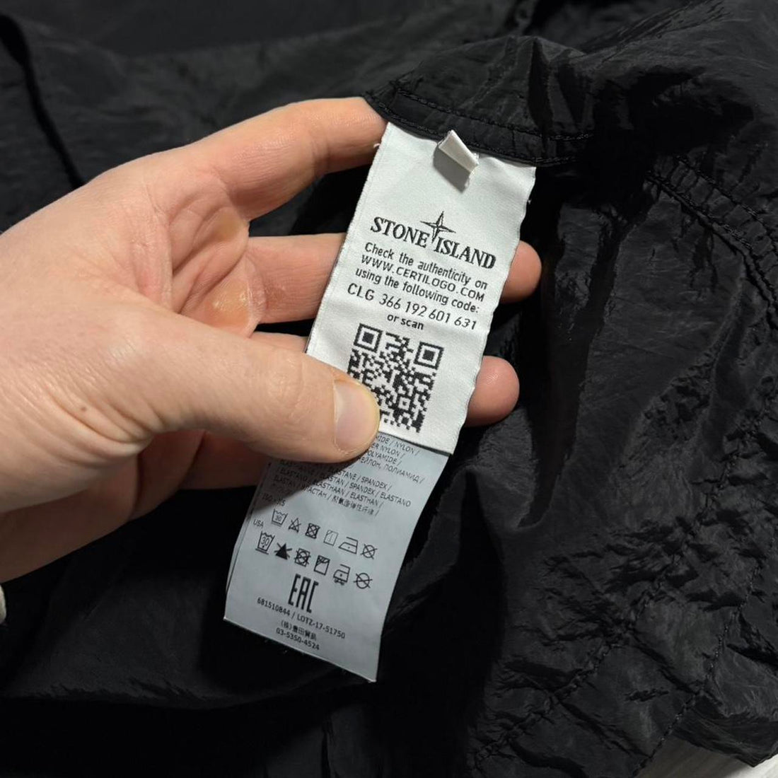 Stone Island Black Nylon Overshirt