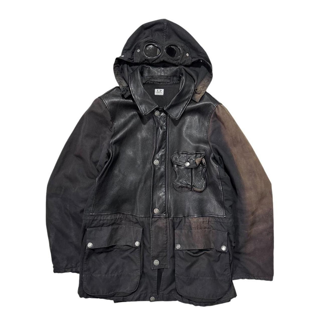 CP Company Leather Mille Miglia Goggle Jacket