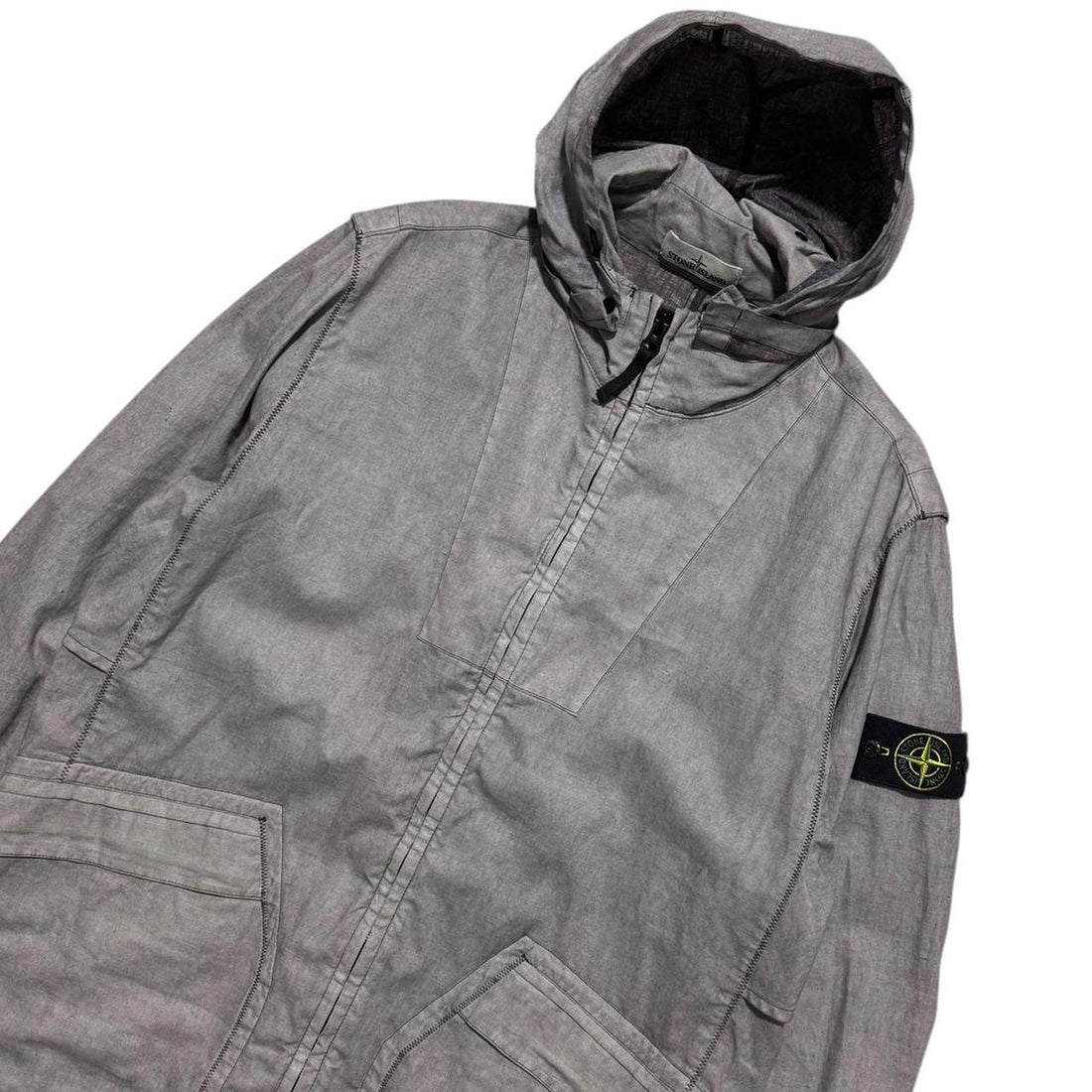 Stone Island Lino Resinato Trench Jacket
