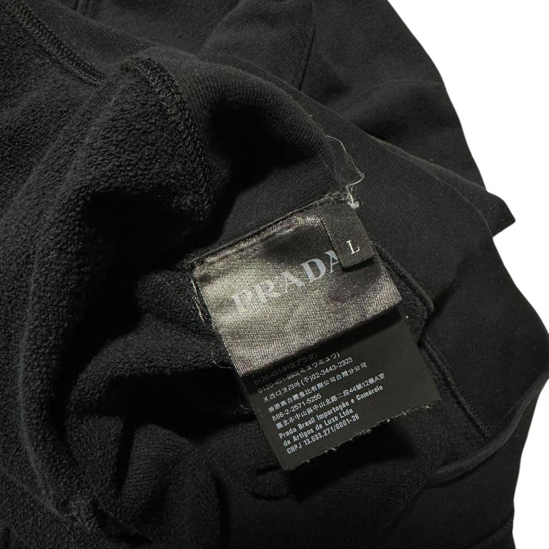 Prada Navy Pullover Hoodie