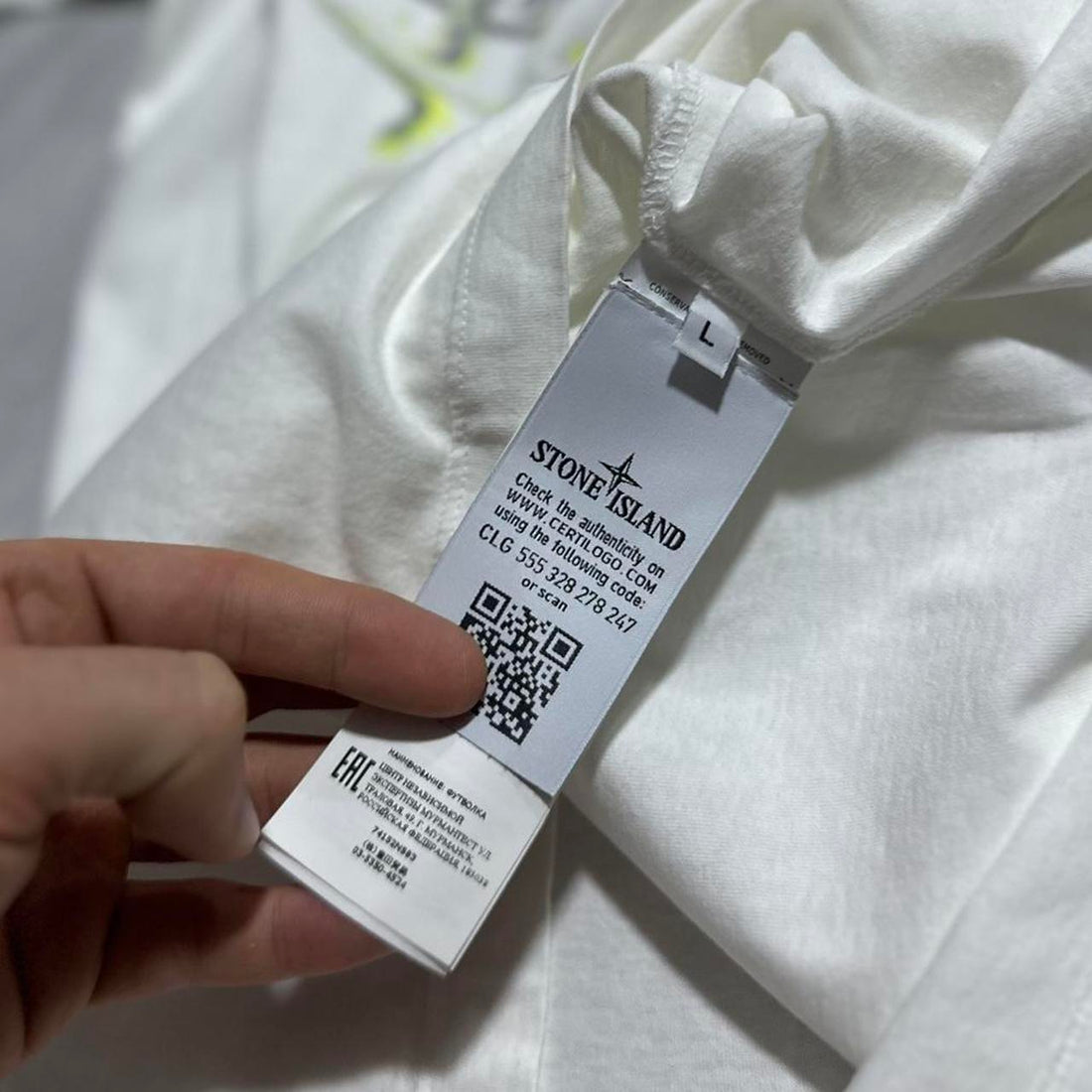 Stone Island White T-Shirt