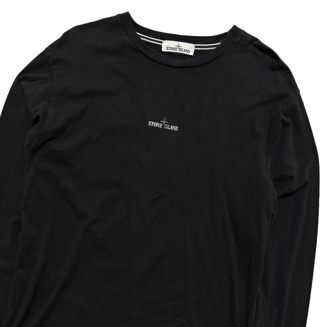 Stone Island Long Sleeve Black Top