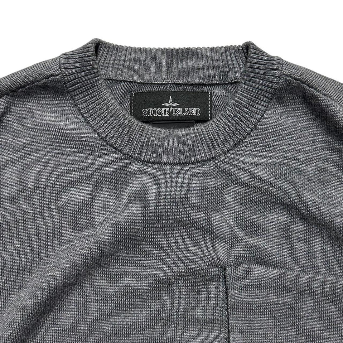 Stone Island Shadow Project Grey Knit Pullover