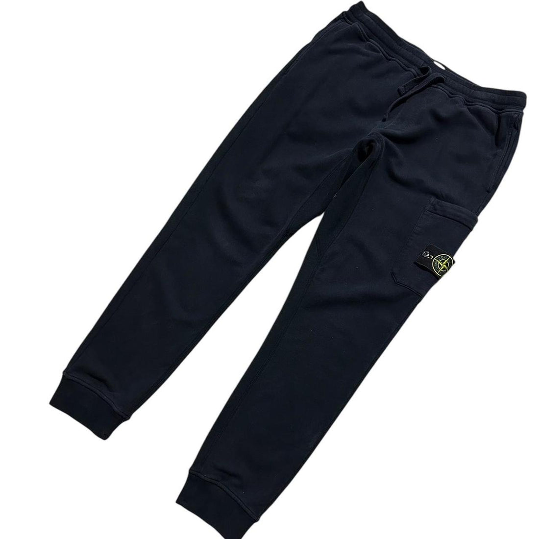 Stone Island Navy Cotton Cargo Bottoms