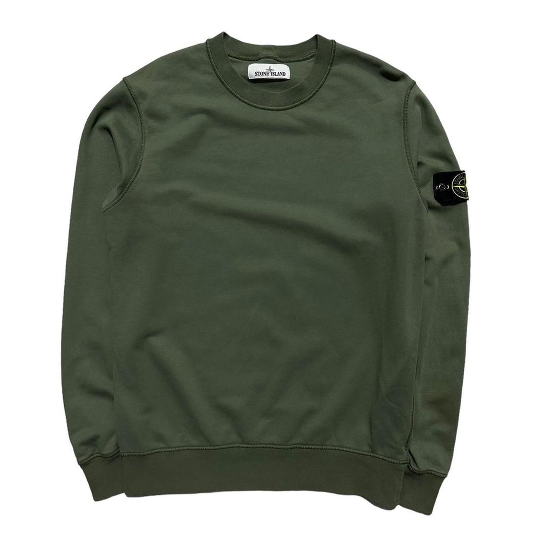 Stone Island Green Pullover Crewneck