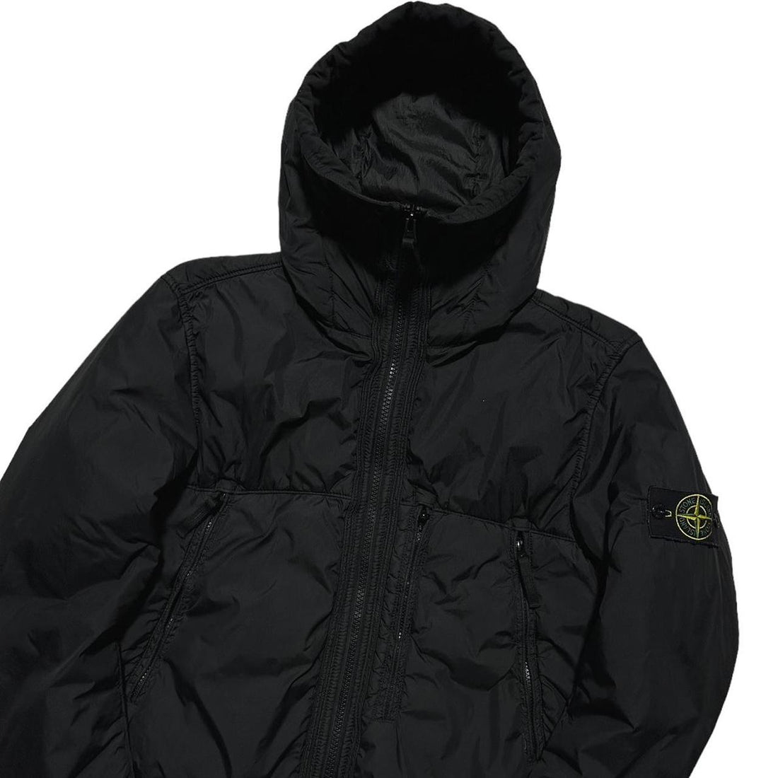 Stone Island Black Crinkle Reps Jacket