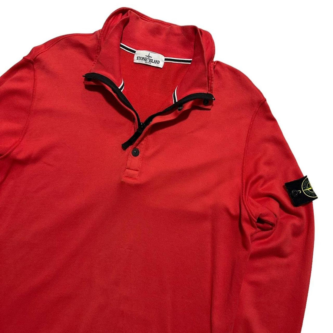 Stone Island Quarter Zip Up Pullover