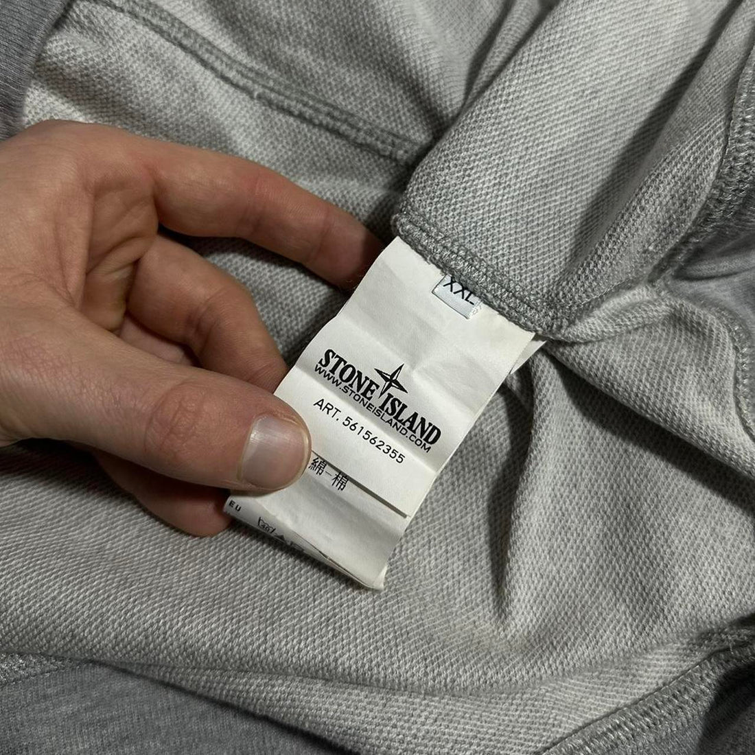 Stone Island Grey Pullover Hoodie