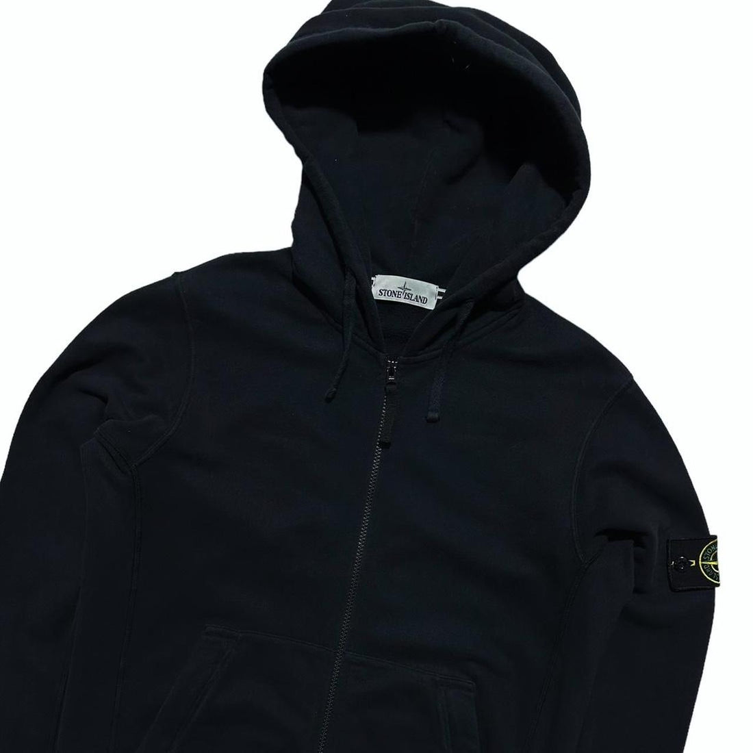 Stone Island Dark Blue Zip Up Hoodie