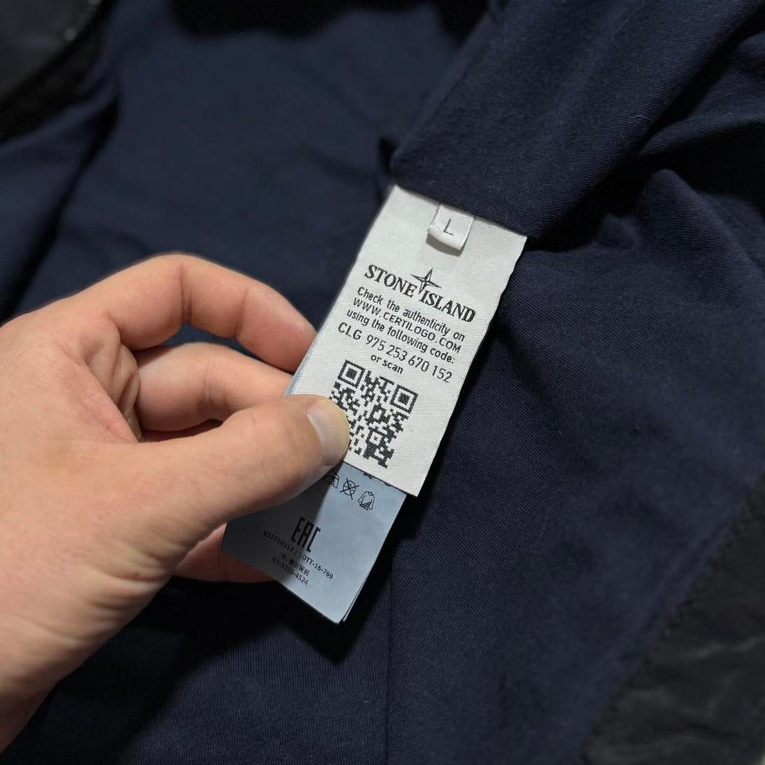 Stone Island Dark Navy Nylon Overshirt