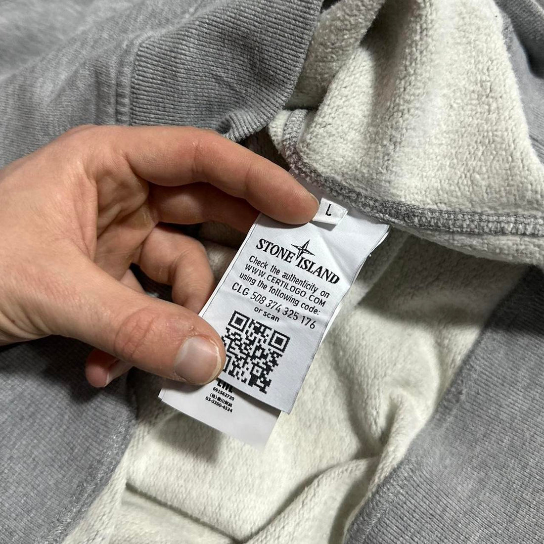Stone Island Grey Pullover Crewneck