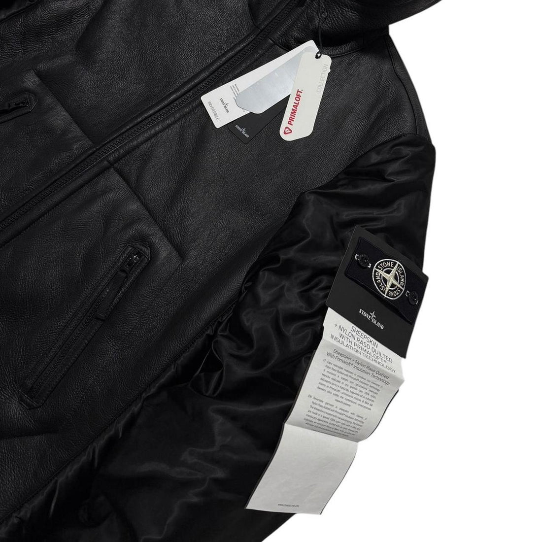 Stone Island Sheepskin Leather Reversible Jacket