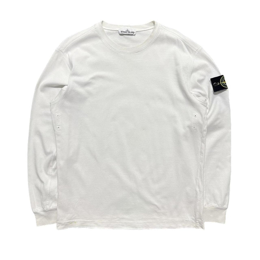 Stone Island White Pullover Jumper