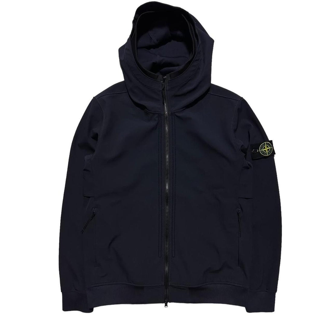 Stone Island Dark Blue E-dye Soft Shell-R Jacket