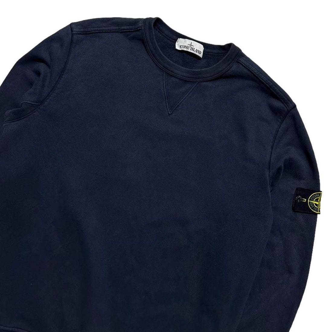 Stone Island Blue Pullover Crewneck