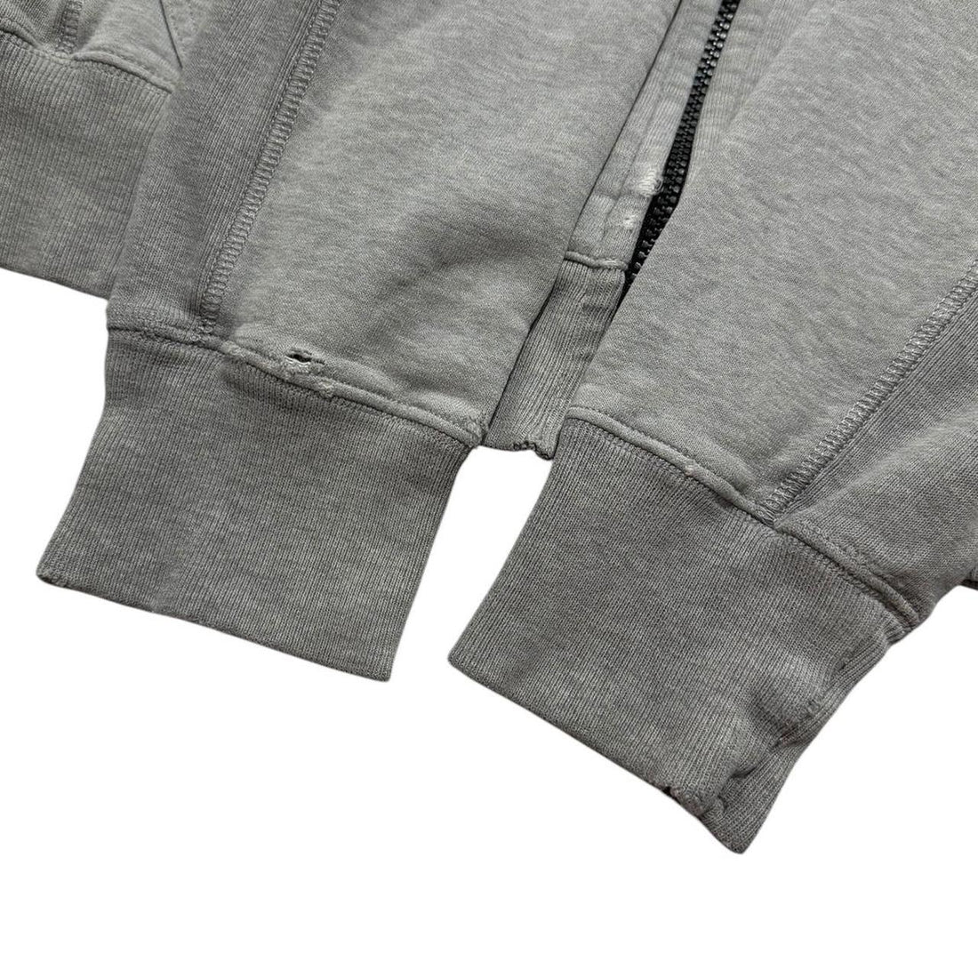 Stone Island Grey Zip Up Hoodie