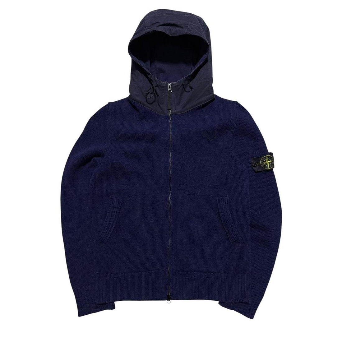 Stone Island Wool Full Zip Hoodie